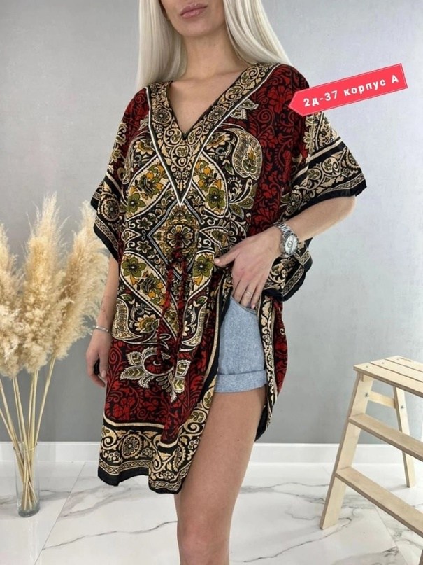 женская туника 13452,,туника большая,туники больших размеров,женская накидка