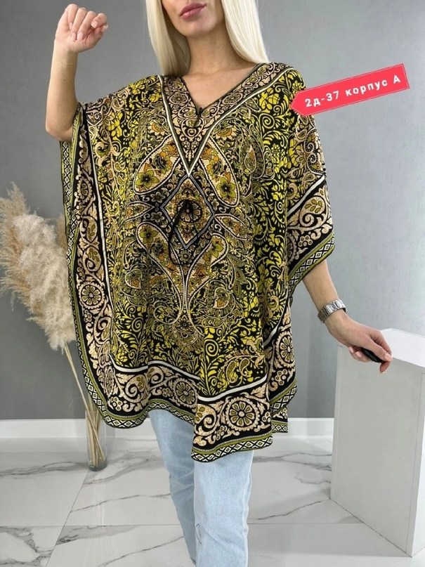 женская туника 13452,,туника большая,туники больших размеров,женская накидка