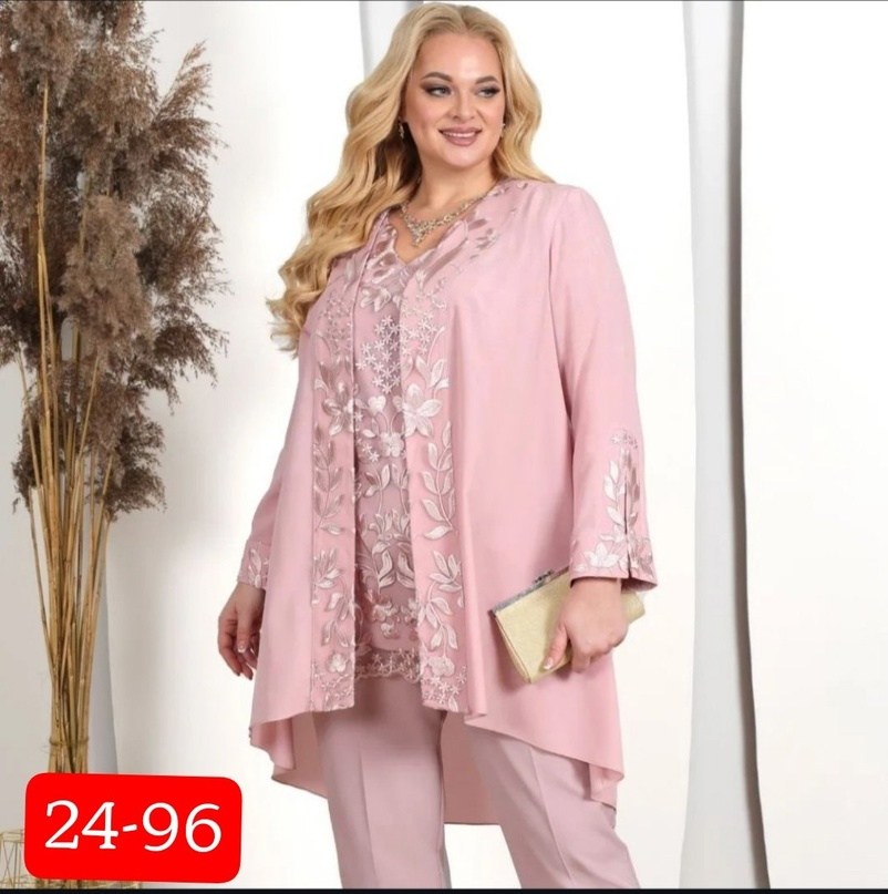 праздничные костюмы для женщин больших размеров,платье нинель шик пудра,нинель шик пудра брючный комплект,комплект брючный ninele 5816 василек,модная