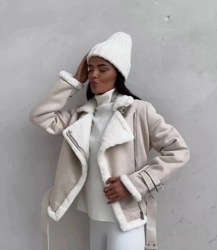 белая дубленка авиатор,белая короткая дубленка,дубленка авиатор женская,стильная дубленка женская,дубленка женская