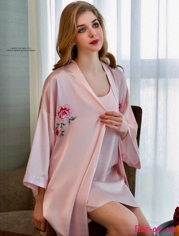 женский шелковый халат,кимоно халат,халат кимоно атласный длинный 56,атласный халат,халат