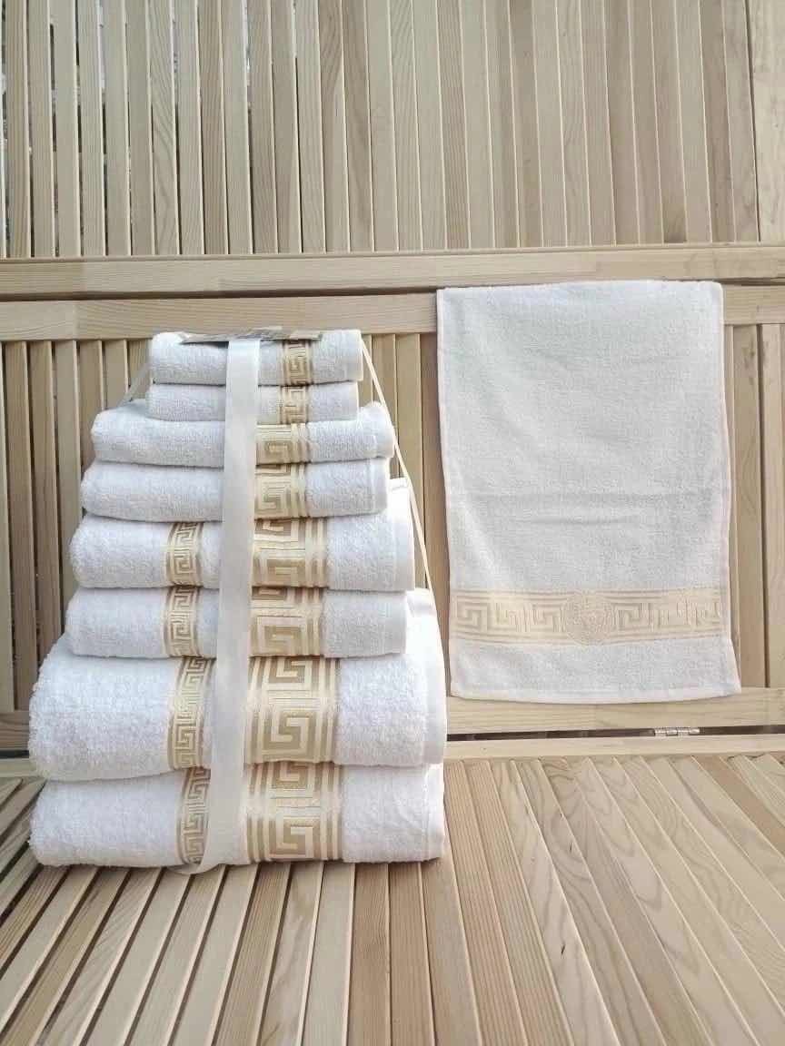 комплект махровых полотенец,комплект из 6 полотенец,набор банных полотенец,наборы полотенец,наьор полотенец версачи 8