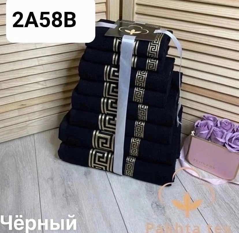 комплект махровых полотенец,комплект из 6 полотенец,набор банных полотенец,наборы полотенец,наьор полотенец версачи 8