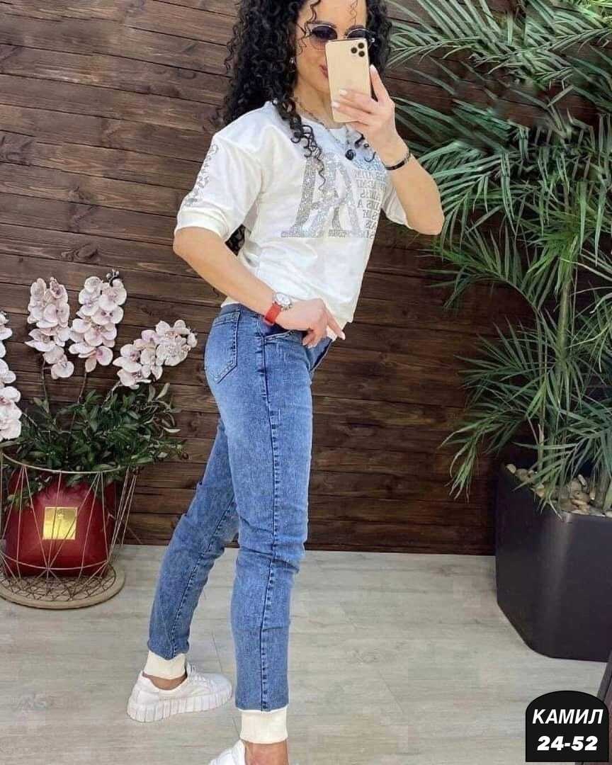 джинсовый костюм женский,голубые джинсы женские,костюм двойка трикотаж, ,костюм двойка