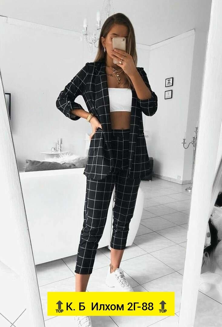 костюм жакет,костюм в клетку женский,женский костюм с брюками,клетчатый костюм женский брючный,костюм женский