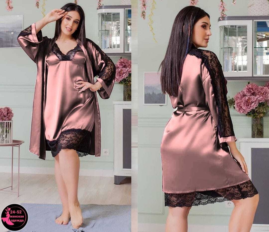 зеленый халат,сорочка и халат женские,халат женский,пеньюар,халат шелковый