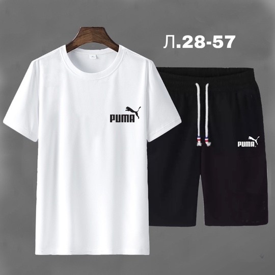 костюм спортивный мужской,костюм футболка шорты,костюм мужской,puma костюм,мужская мода
