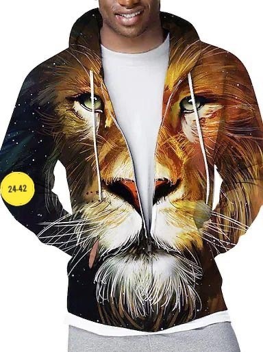 мужская толстовка,толстовка с животным,толстовка,мужская мода,толстовки для мужчин