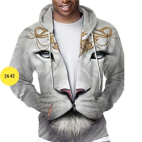 мужская толстовка,толстовка с животным,толстовка,мужская мода,толстовки для мужчин