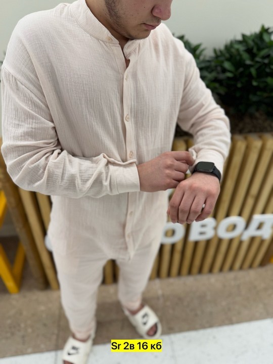 костюм льняной мужской,костюм бежевый мужской,камис исламская ,костюм из льна мужской летний,мужские летние костюмы