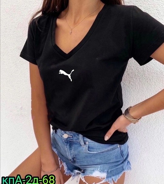 футболка женская,футболки и топы,футболка женская puma,женская повседневная футболка,футболка