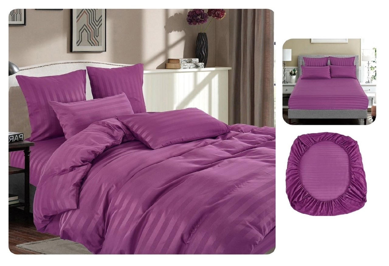 страйп сатин шампань,страйп сатин постельное белье,комплект постельного белья страйп сатин,кпб страйп сатин шампань,простыня на резинке страйп сатин