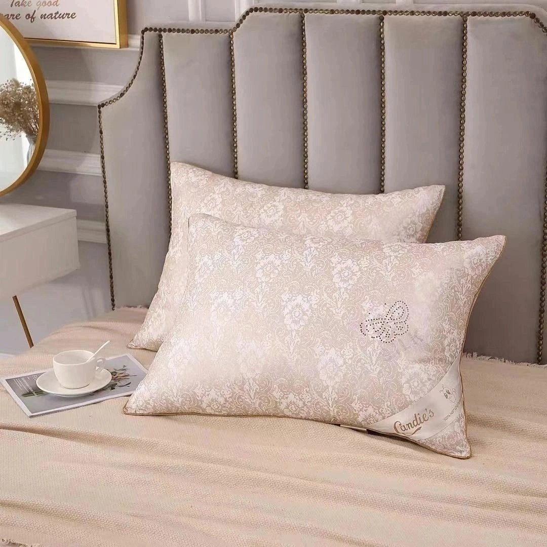 шелковая подушка,подушки meizhouling 70*70,шёлк тусса что это такое в подушке,подушка из шёлка,текстиль подушка