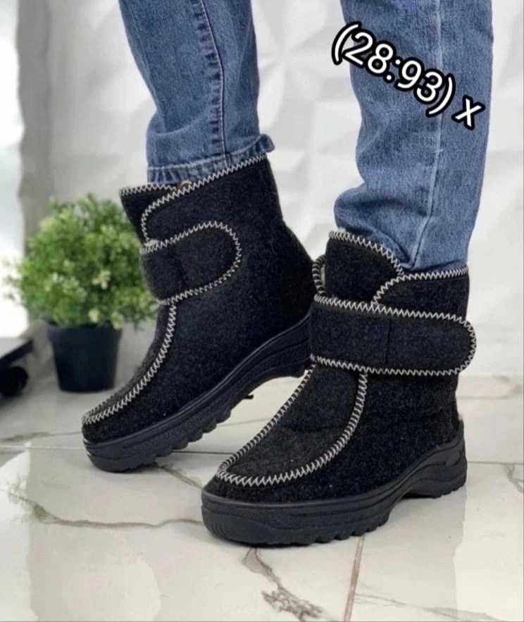 , женская зимняя,войлочная ,женские угги войлочные утепленные,полусапожки теплые