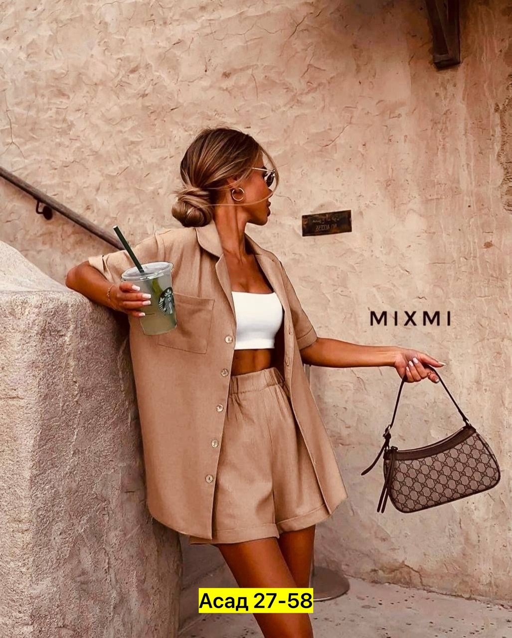 летний костюм шорты и рубашка,женский костюм с шортами,костюм шорты и рубашка,костюм женский,костюм женский летний с шортами и рубашкой из льна