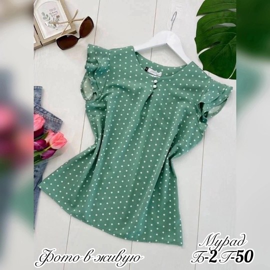 летние блузы,блузка короткая,блузка в голубой горох,блузка цветная женская,блузка женская в горох