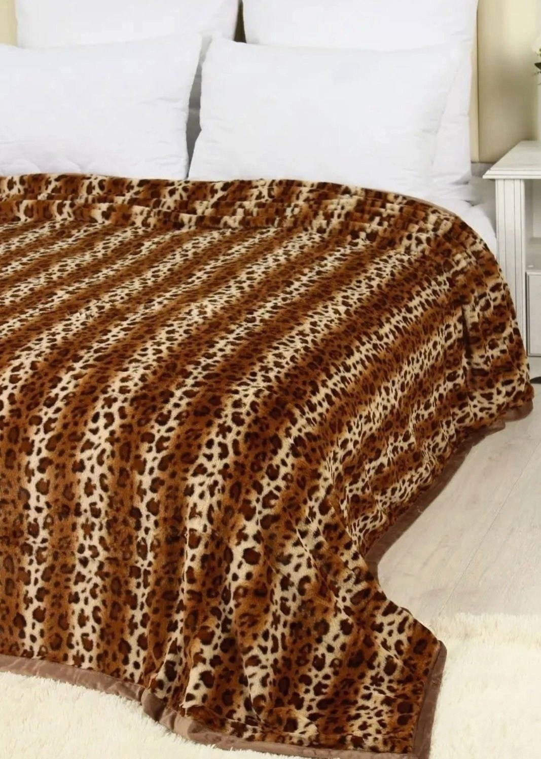 плед и покрывало,плед леопардовый,плед,меховой плед,плед с тигром