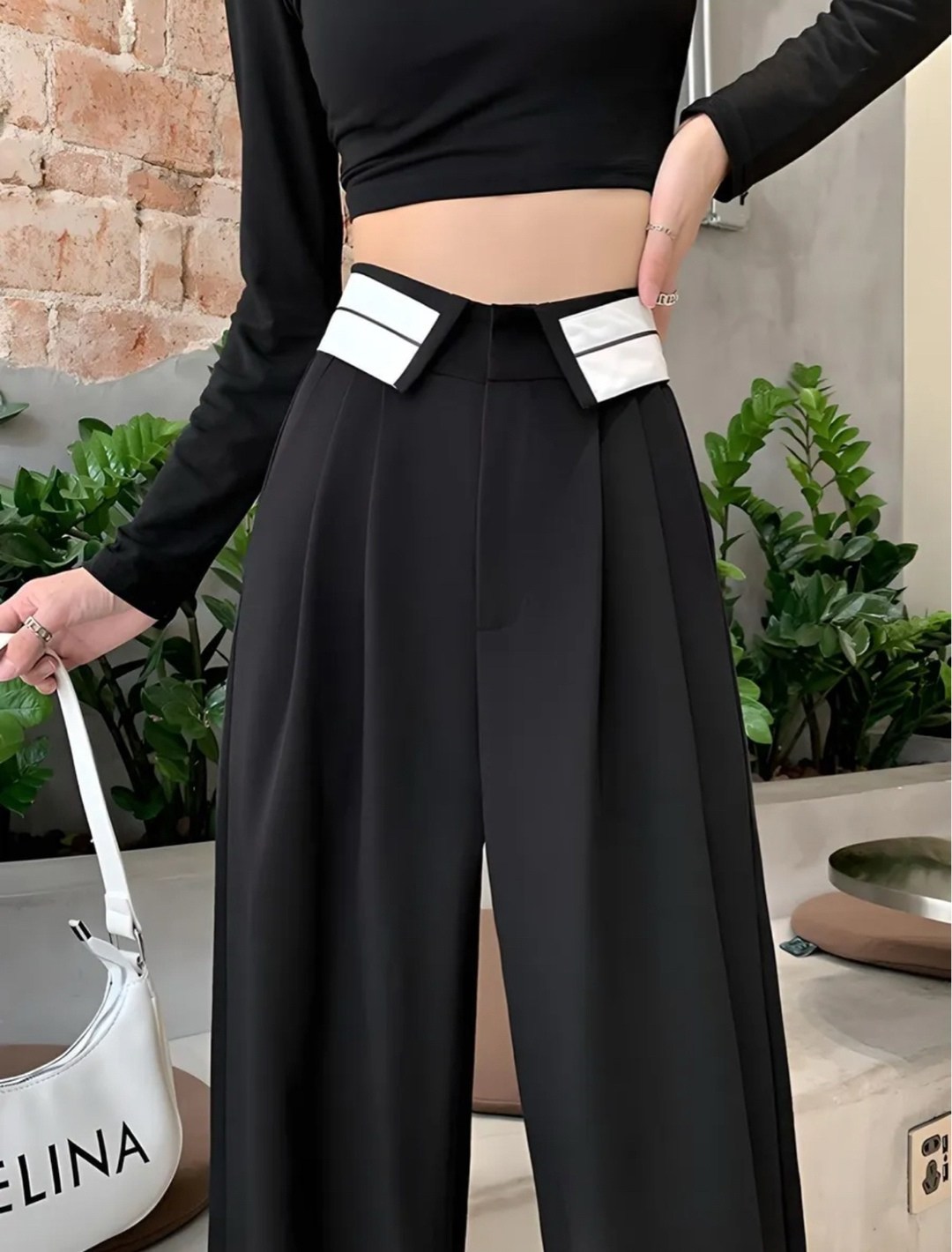 широкие брюки с высокой талией,брюки с широкими штанинами,женские брюки с широкими штанинами,широкие брюки,женские широкие брюки