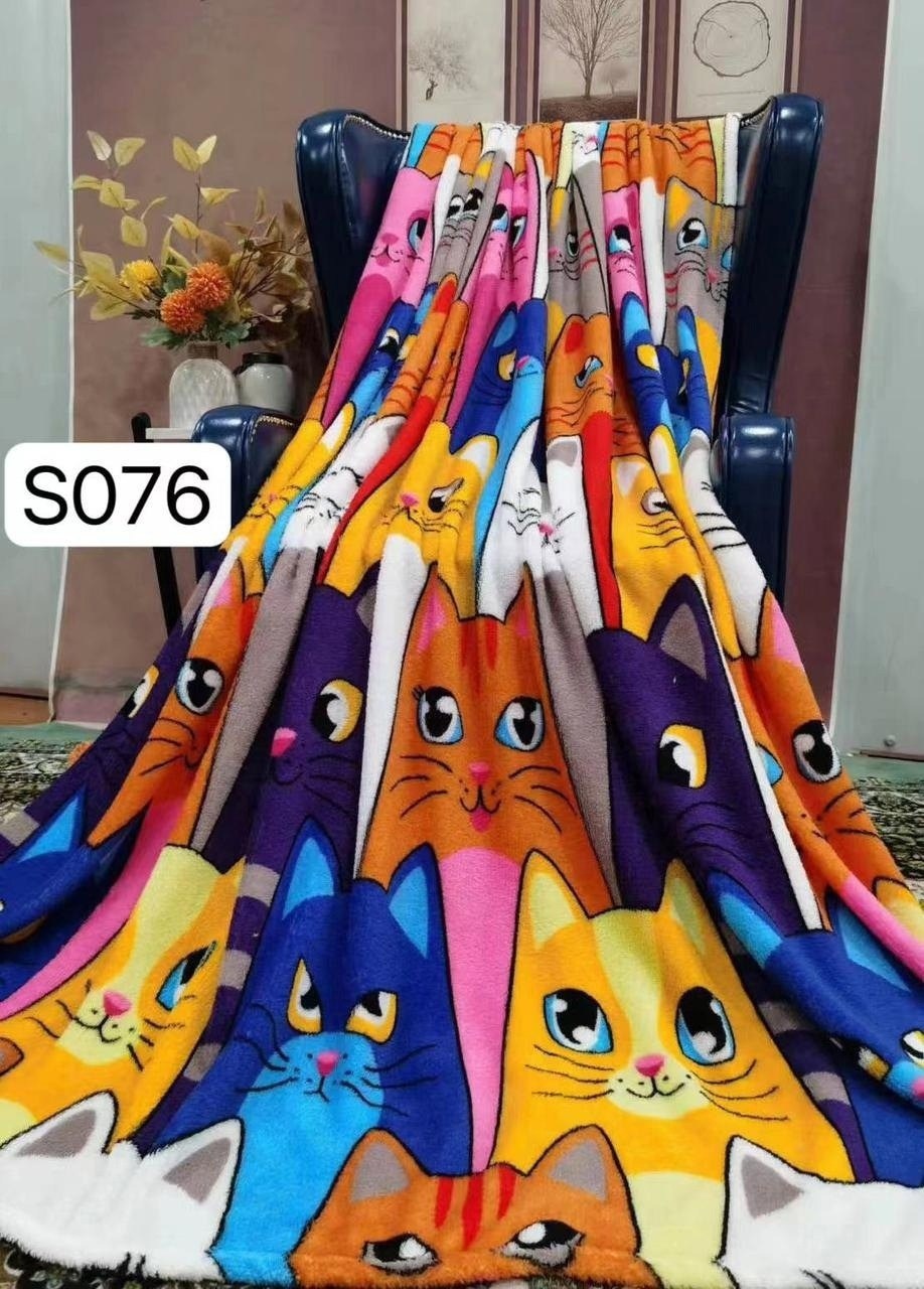 покрывало с рисунком,плед с кошками,плед для кровати,плед и покрывало,флисовые пледы