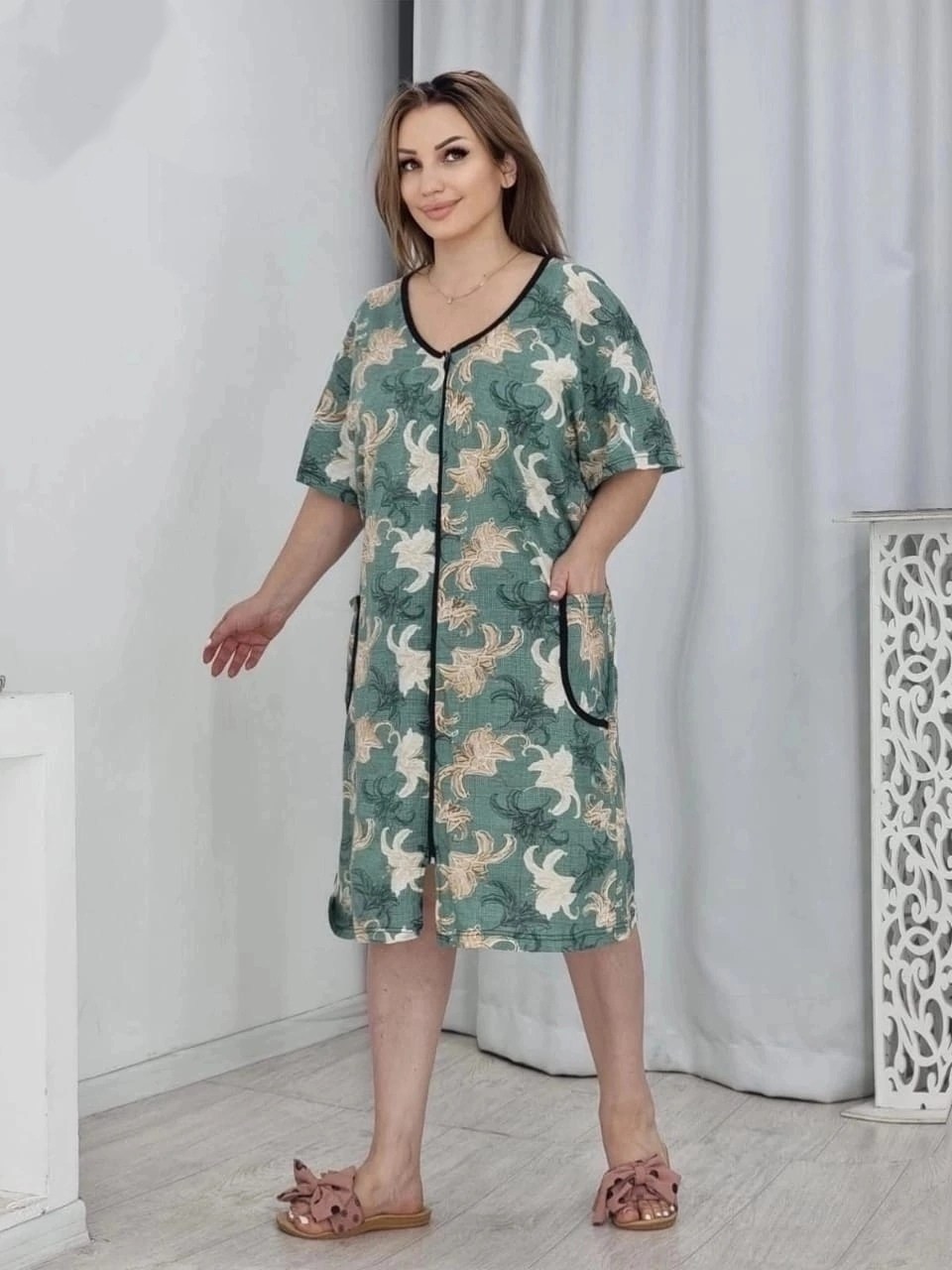 халат женский,халат женский домашний,халат трикотажный,халат для дома,халат мира