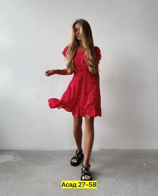 платье красное в горошек,летнее женское платье,платье женская,женское платье в горошек,летнее платье