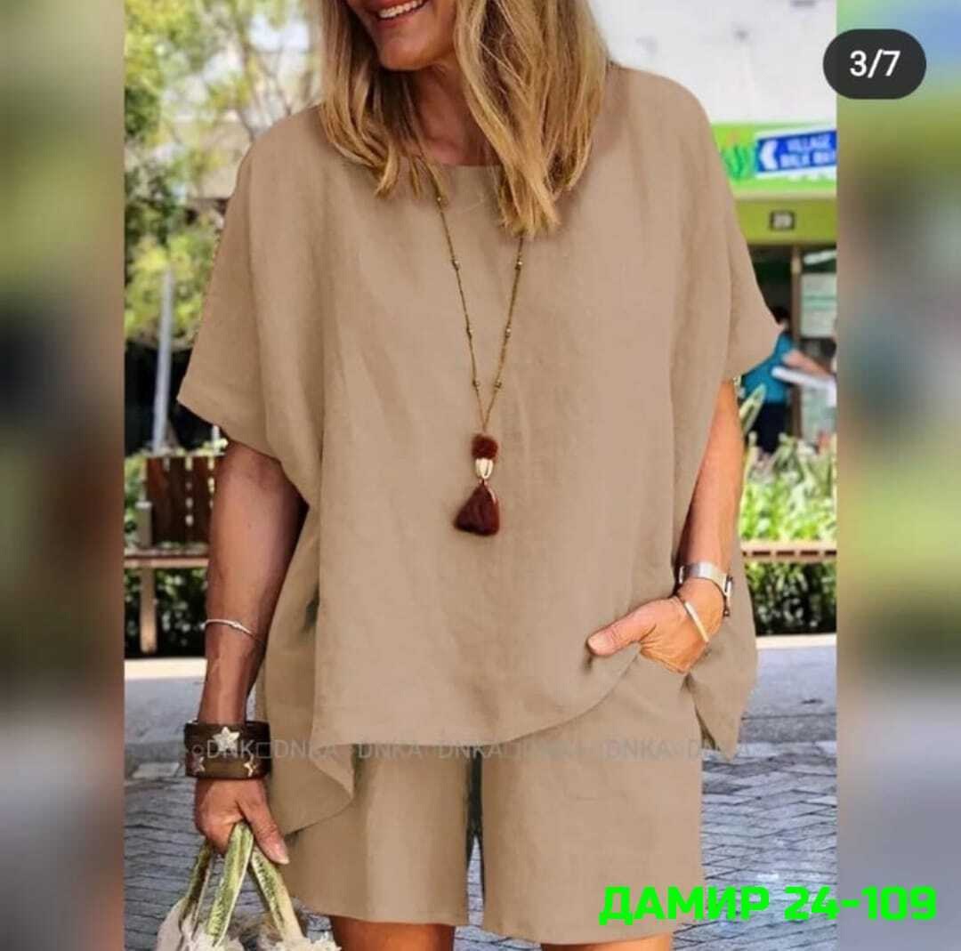 женские летние костюмы,костюм с шортами льняной,летний костюм из льна,повседневный женский костюм,повседневный костюм