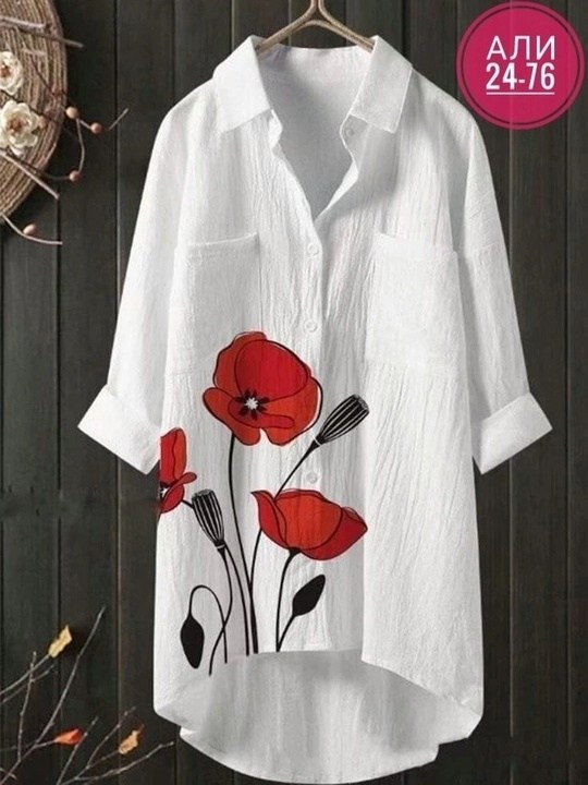 рубашка туника женская,повседневная рубашка с принтом,женская рубашка,рубашка свободного кроя,повседневная рубашка