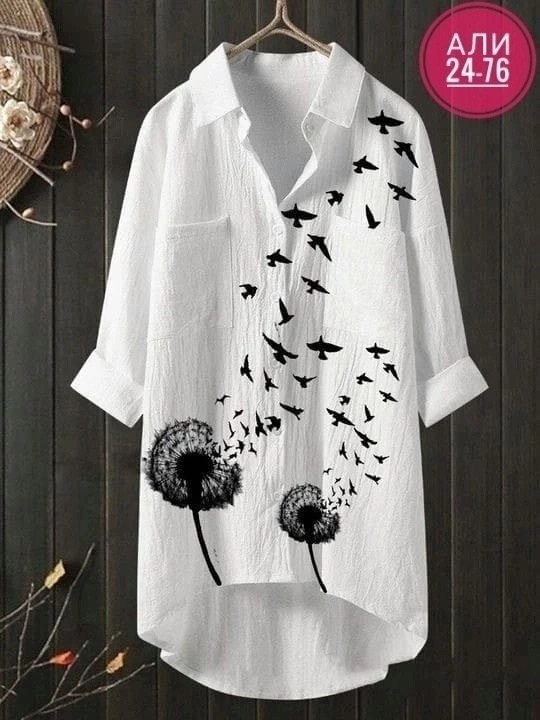 рубашка туника женская,повседневная рубашка с принтом,женская рубашка,рубашка свободного кроя,повседневная рубашка