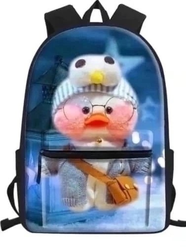 рюкзак школьный уточка лалафанфан,рюкзаки детские,рюгзаки уточки лала фанфан,рюкзаки школьные,рюкзак с принтом