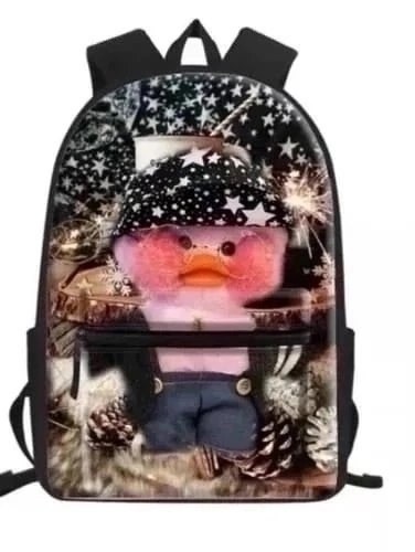 рюкзак школьный уточка лалафанфан,рюкзаки детские,рюгзаки уточки лала фанфан,рюкзаки школьные,рюкзак с принтом