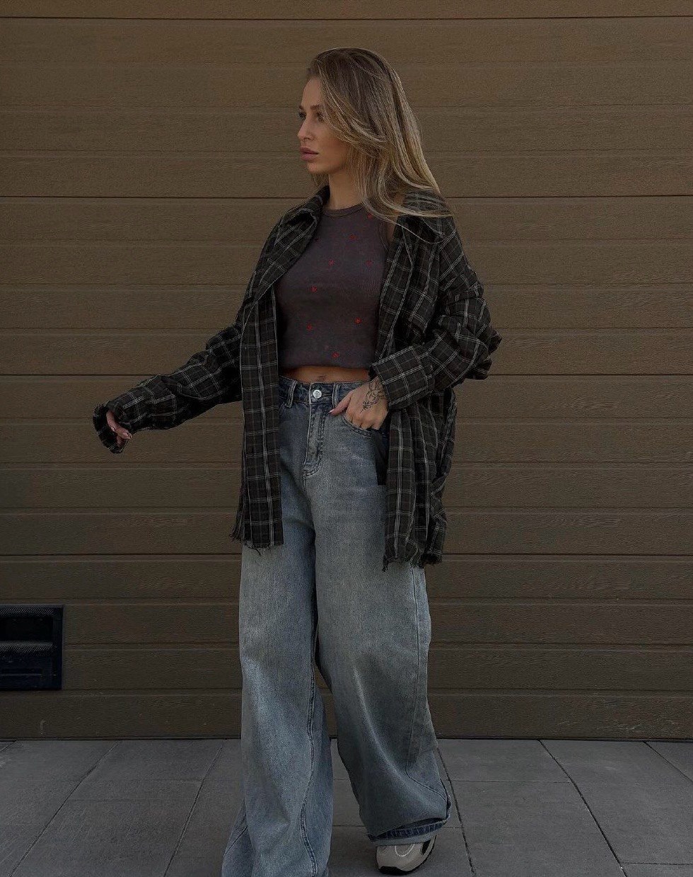 мода стиль,женская рубашка в клетку,рубашка в клетку,рубашка женская в клетку оверсайз