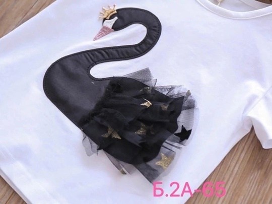 комплект одежды для маленьких девочек,комплект одежды для девочек,летний комплект одежды для девочки,юбка с лебедями,платья для девочек