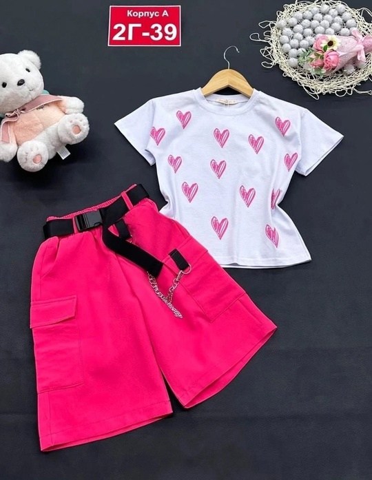 костюм детский футболка и шорты,костюмы для девочки,летний костюм для девочек,детские одежда,костюм трикотажный детский