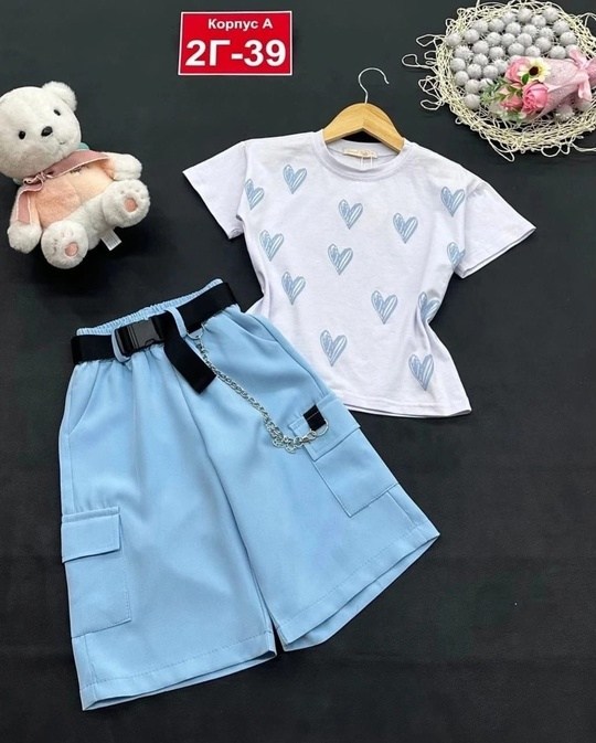 костюм детский футболка и шорты,костюмы для девочки,летний костюм для девочек,детские одежда,костюм трикотажный детский