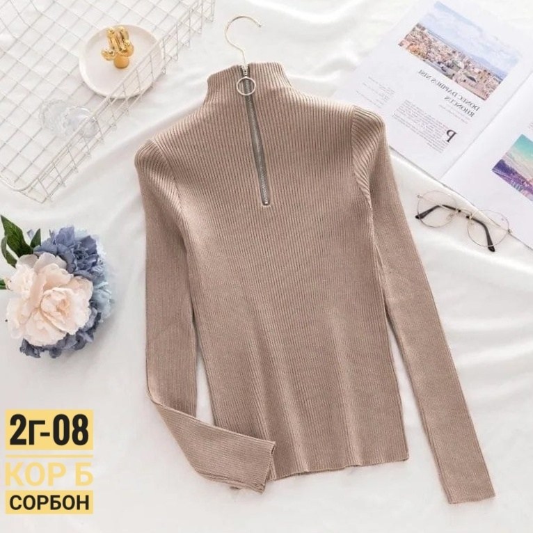 кофта женская,водолазка на молнии,кофта с замком,кофта с застежкой,кофта лапша