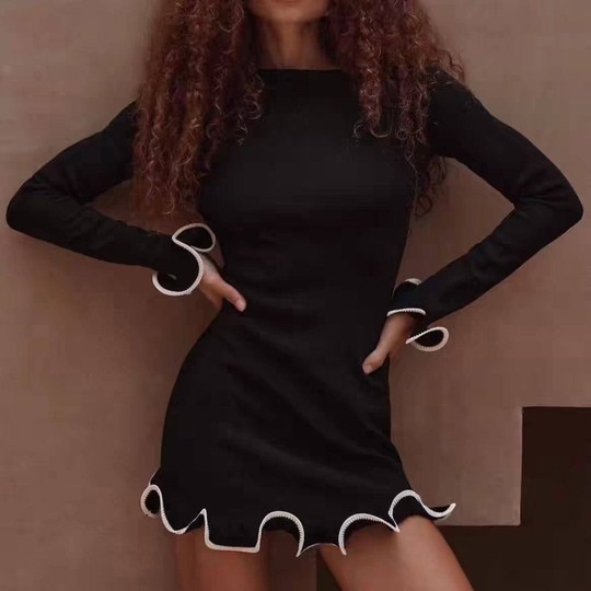 стильное платье,платья с оборками,модное платье,платье,платья женская