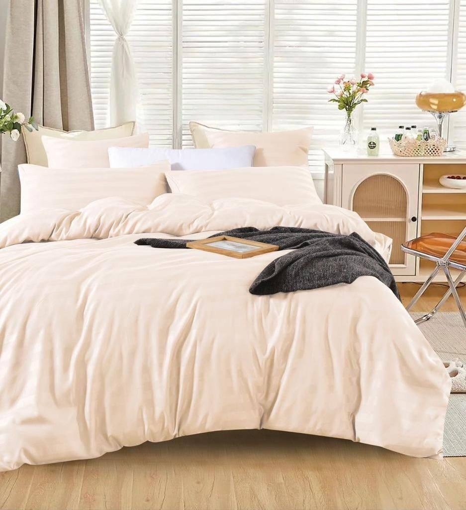 мако-сатин постельное белье однотонное,комплект постельного белья mency,комплект постельного белья,постельное белье страйп сатин,страйп сатин шоколад