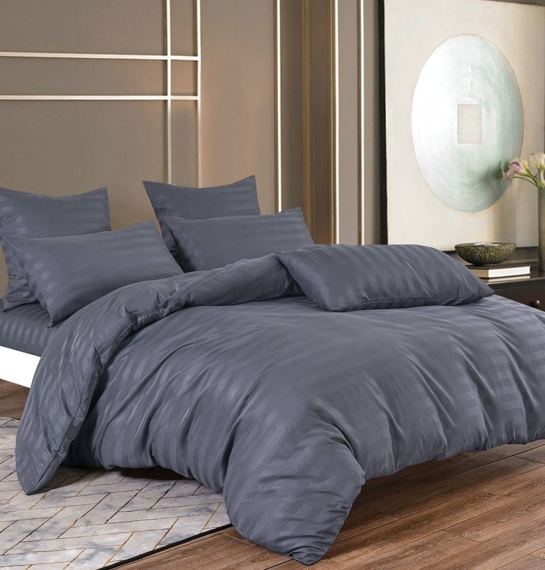 мако-сатин постельное белье однотонное,комплект постельного белья mency,комплект постельного белья,постельное белье страйп сатин,страйп сатин шоколад