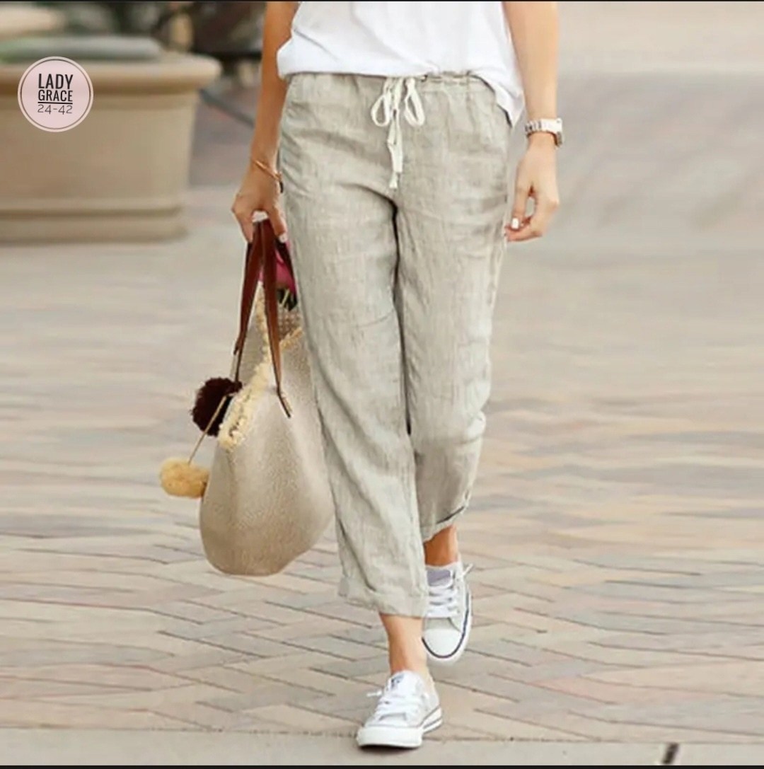 женские повседневные брюки,брюки женские летние,льняные брюки на завязках,льняные брюки женские,повседневные брюки