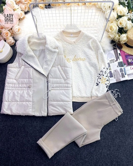 комплект одежды shuohang,одежда комплект,костюм теплый,кофта барашек,теплый комплект