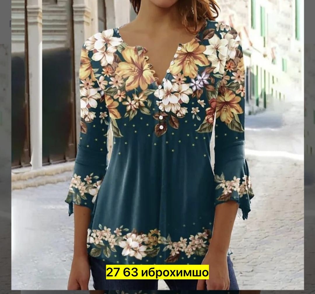 женские модные повседневные футболки,блузка женская с цветочным принтом,женская блузка,блузка модная,одежда женская