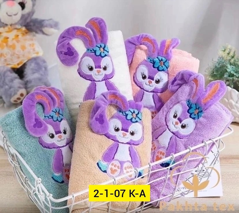 детские полотенца,полотенца с зайчиками из микрофибры,комплект полотенец детское,комплект из двух полотенец,полотенец детский