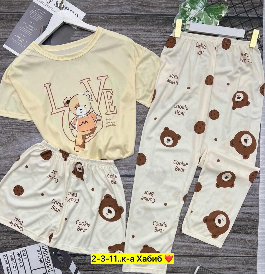 пижама женская тройка,пижама тройка комплект,пижама тройка,пижама женская,комплект пижама