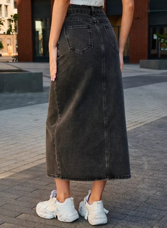 джинсовая юбка,юбка джинсовая макси с разрезом спереди,длинная джинсовая юбка,джинсовая юбка миди,юбка женская джинсовая