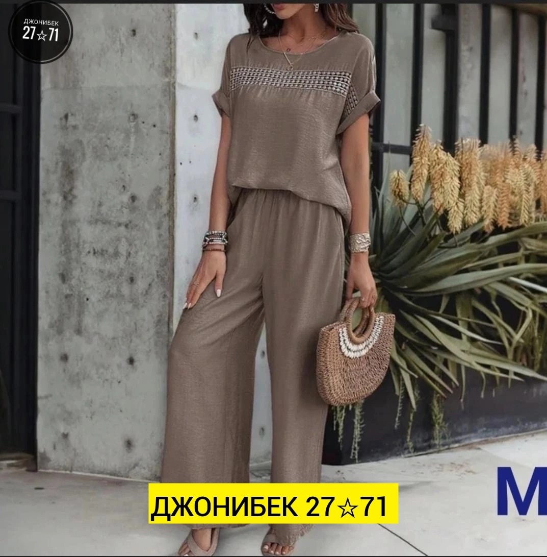 женские летние костюмы с брюками,костюм двойка с широкими брюками,костюм с брюками,костюм свободного кроя,летние костюмы