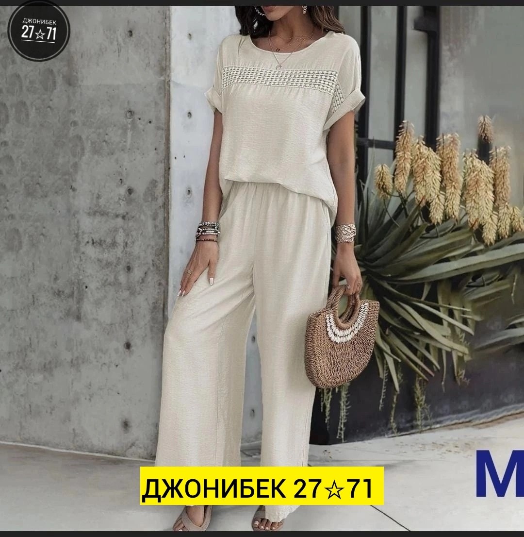 женские летние костюмы с брюками,костюм двойка с широкими брюками,костюм с брюками,костюм свободного кроя,летние костюмы