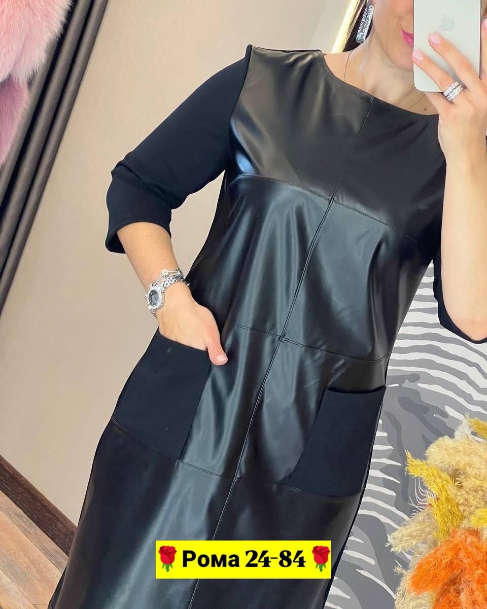женское платье из экокожи,платье из экокожи,платье кожаное больших размеров,модное платье,платье из эко кожи