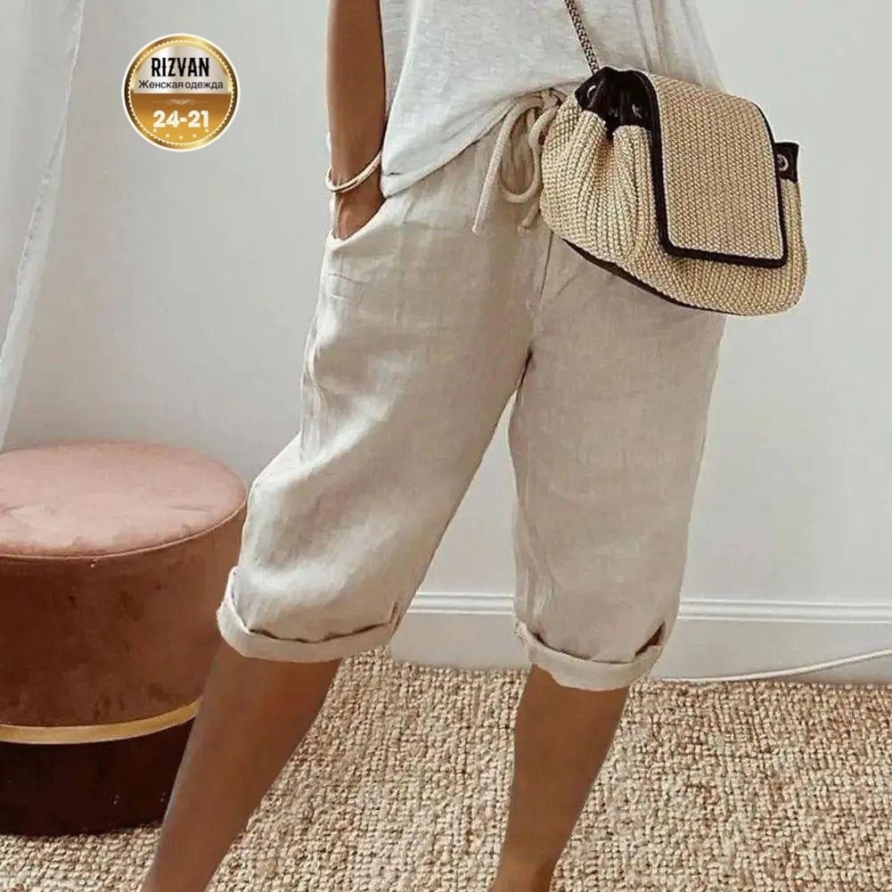 льняные шорты,шорты льняные женские,женские летние брюки,льняные брюки,шорты женские летние