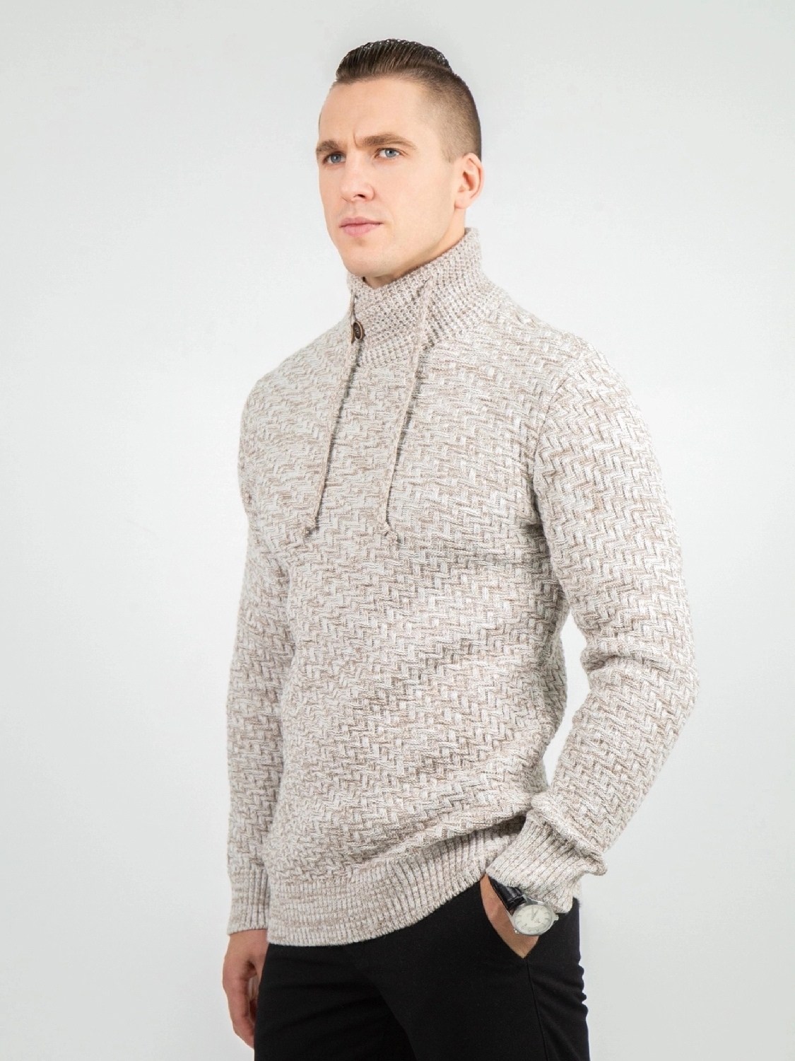 мужской свитер,мужской джемпер свитер,свитер с воротником,джемпер с воротником,джемпер мужской вязаный