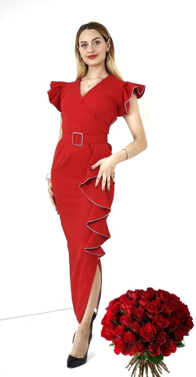 платье креп,нарядное платье,женская платье,платье с рюшами,платье с оборками